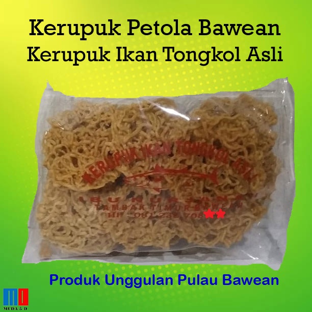 

Kerupuk Petola Bawean (330 gram)/Kerupuk Ikan Tongkol Asli (330 gram)/Kerupuk Bawean Asli