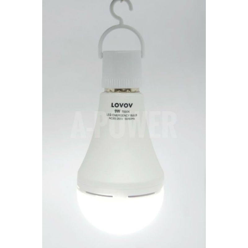 Lovov - Lampu LED Emergency Magic AC / DC 9W (Putih)