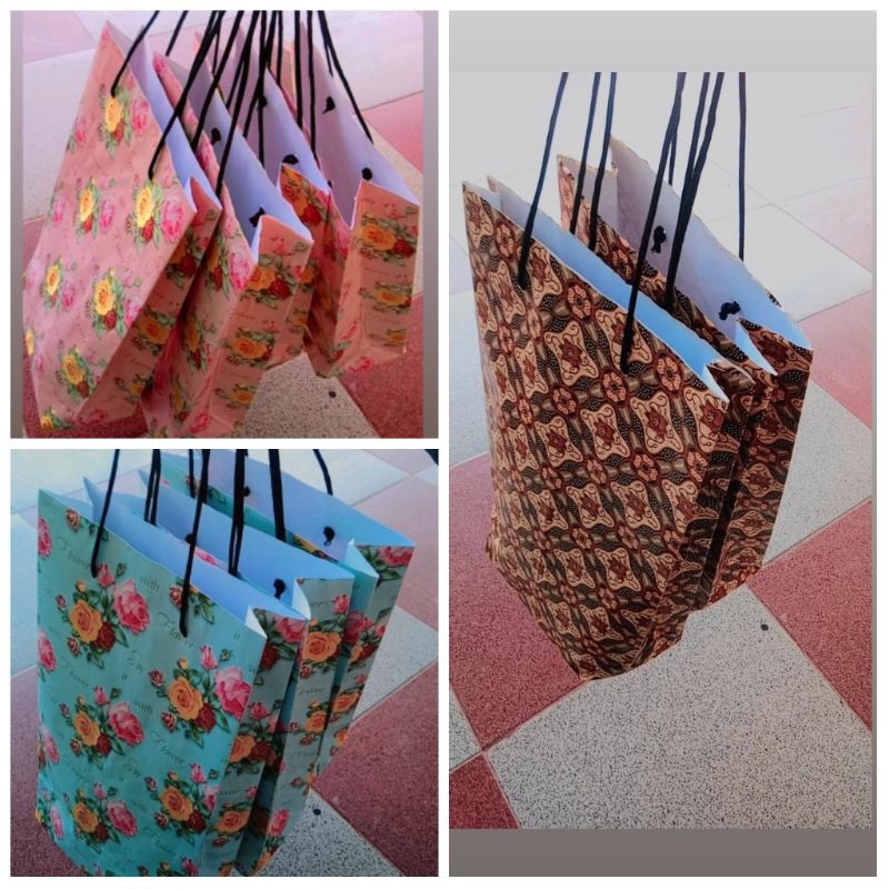 

PAPER BAG CANTIK/TEMPAT UNTUK KADO /UK. 9X5X15