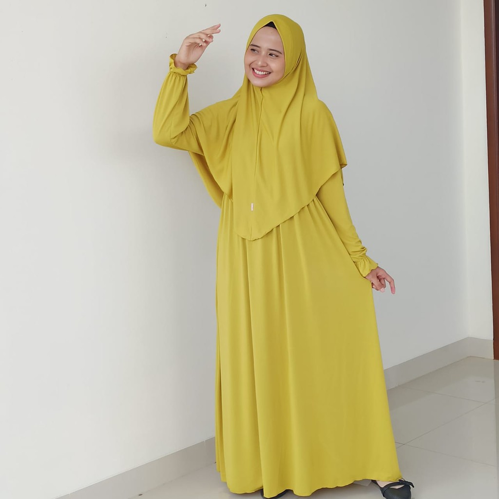 HAURA Gamis Aira Mommy Setelan Syari Bisa couple