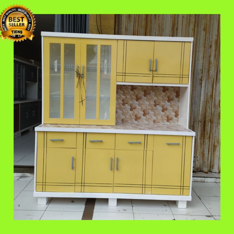 lemari piring dapur 4 pintu