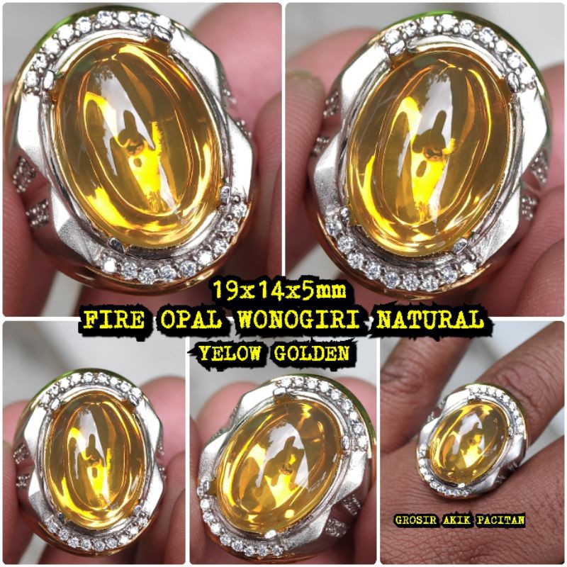 NYALA API YELOW GOLDEN FIRE OPAL WONOGIRI NATURAL