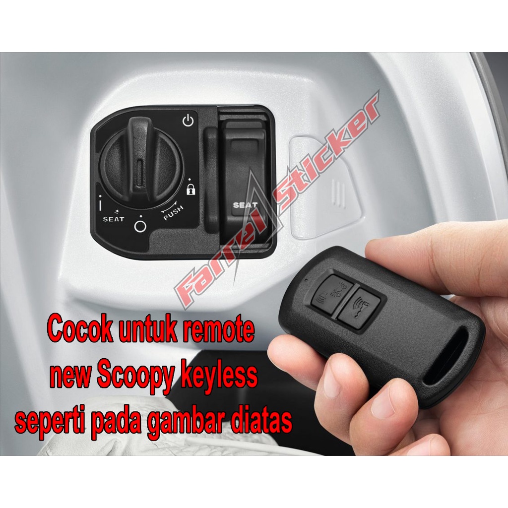 Silikon kunci scoopy silicon remote scoopy keyless