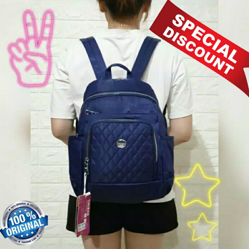 Original TAS RANSEL BACKPACK CHIBAO BORDIR 6Res Anti Air Kualitas SUPER TERBARU