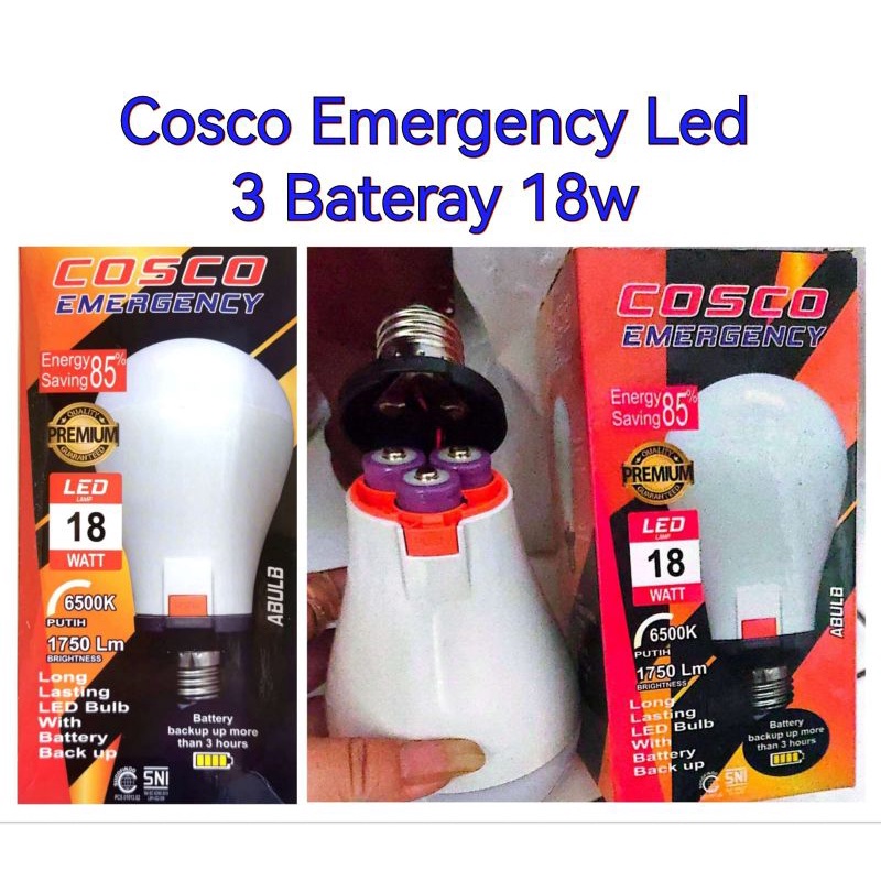 Cosco Lampu LED Emergency 15W 18W