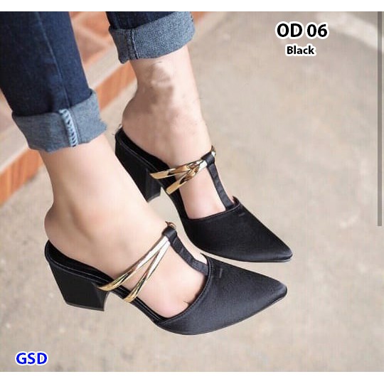 sepatu OD 06/sepatu heels murah/sepatu heels selop/high heels casual/heels kerja kantoran