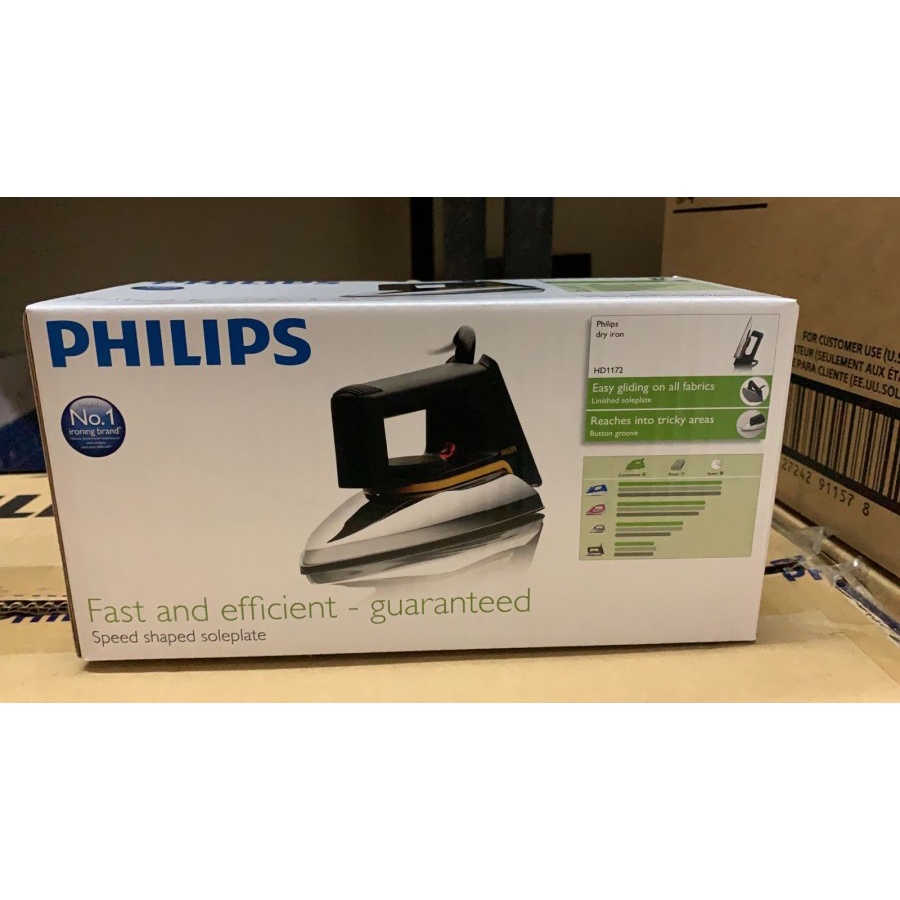 New Setrika Philips HD1172 / HD 1172 Dry Iron Philips