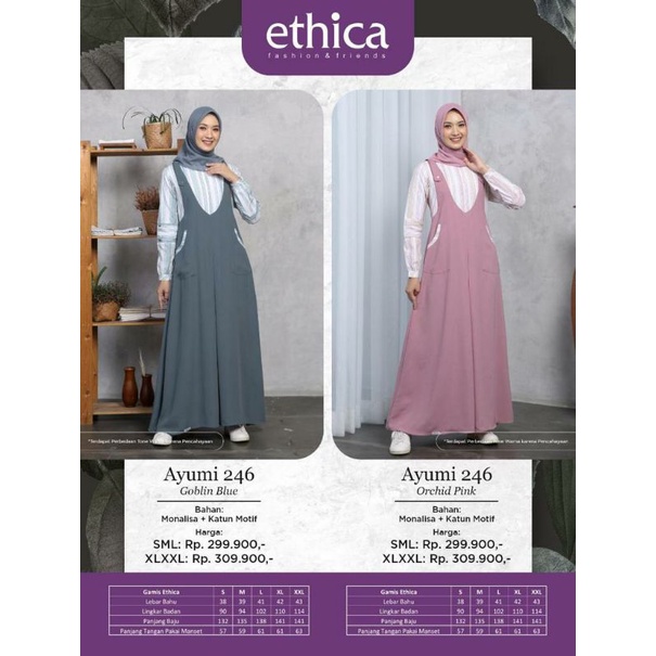 Gamis Ethica Ayumi 246 Ayumi 246 Terbaru 2021