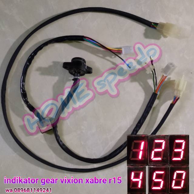 gear indikator vixion new xabre dan r15