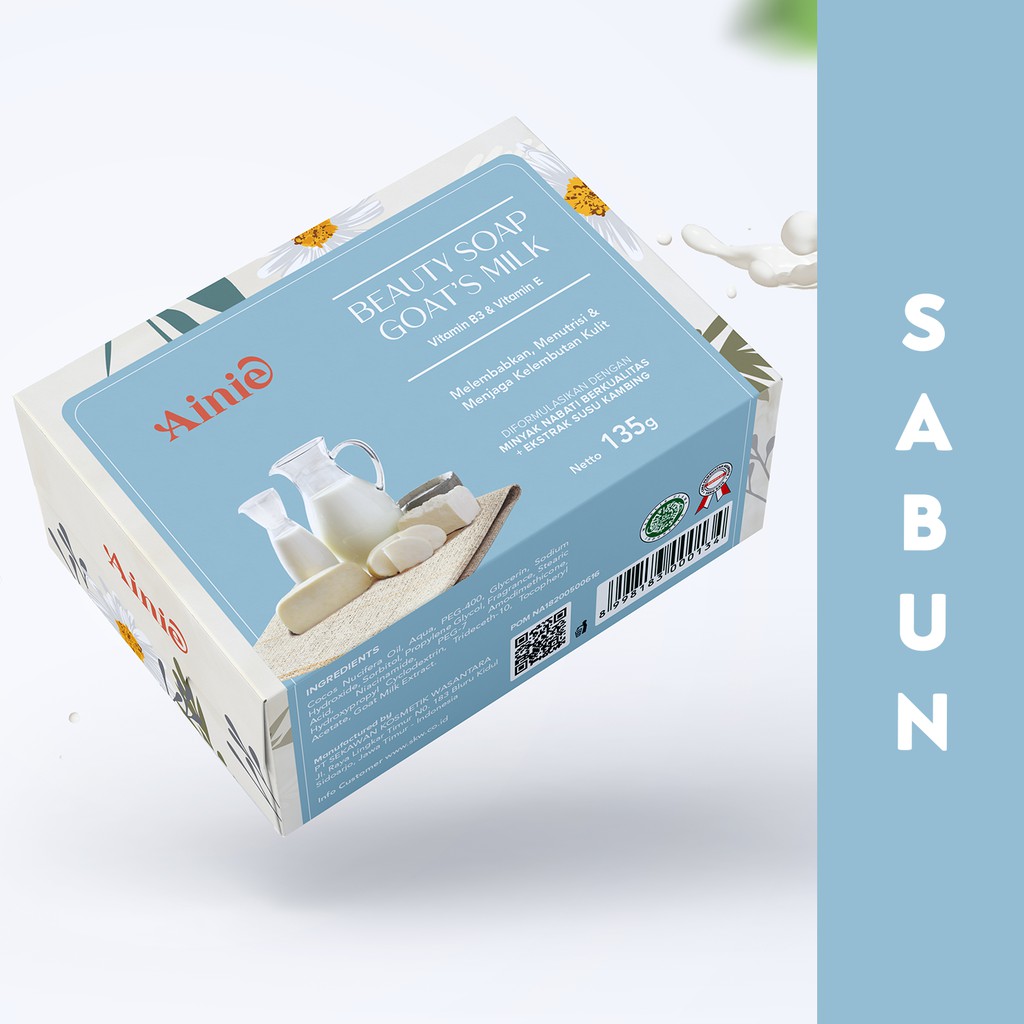 Sabun Goat's Milk/ Susu kambing 135g - 3pcs