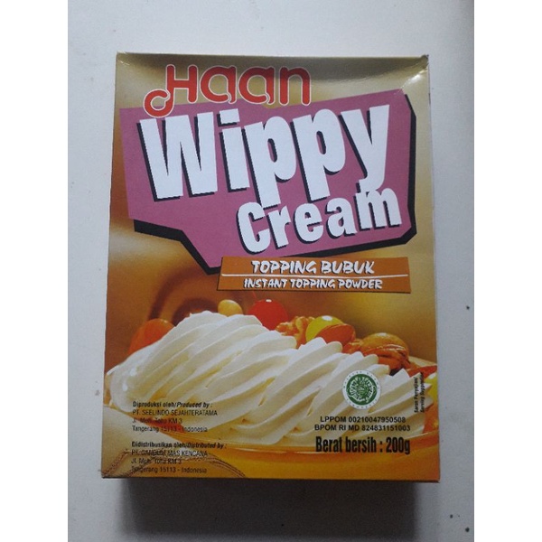 

Haan wippy cream