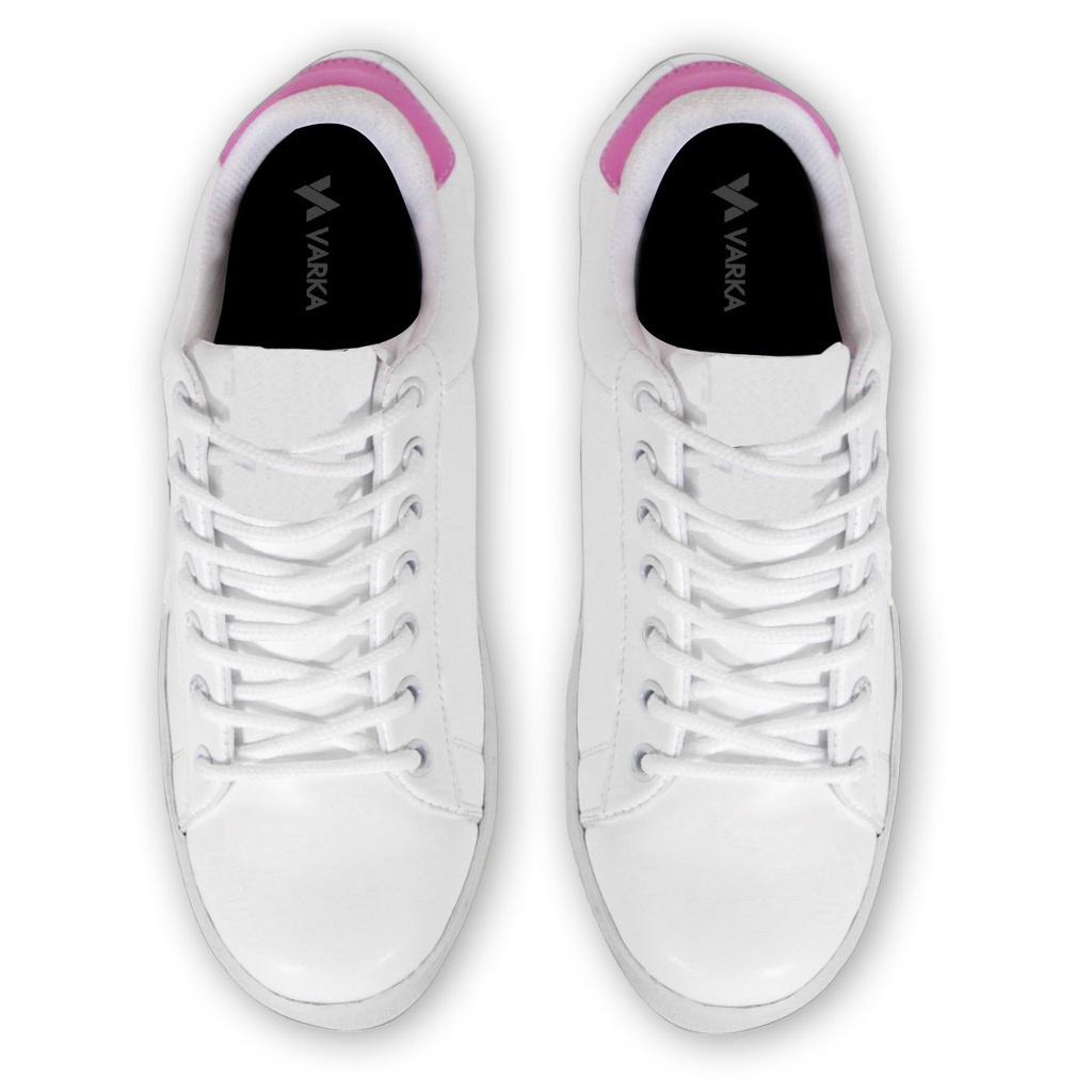 Sepatu Sneaker Wanita V 6861 Brand Varka Terbatru Sepatu Kets Wanita Kuliah Kerja Hangout Trendi Murah Berkualitas WarnaPutih