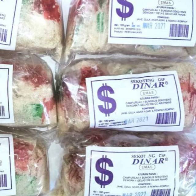 

Sekoteng jahe Dinar 180 gr