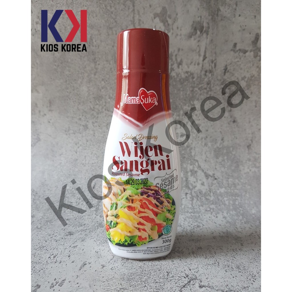 

Mamasuka Roasted Sesame Salad Dressing 300 Gr - Wijen Sangrai Mayo [Botol]