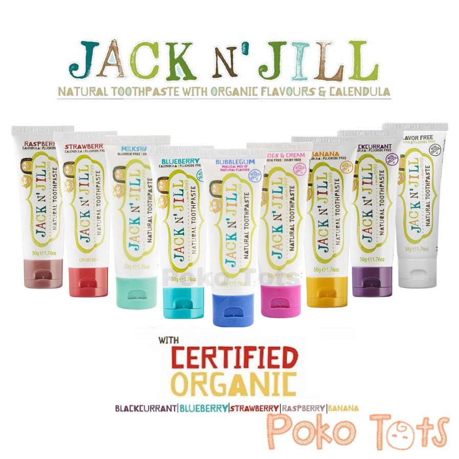 Jack N Jill Natural Toothpaste 50gr Pasta Gigi Bayi Anak Odol JackNJill