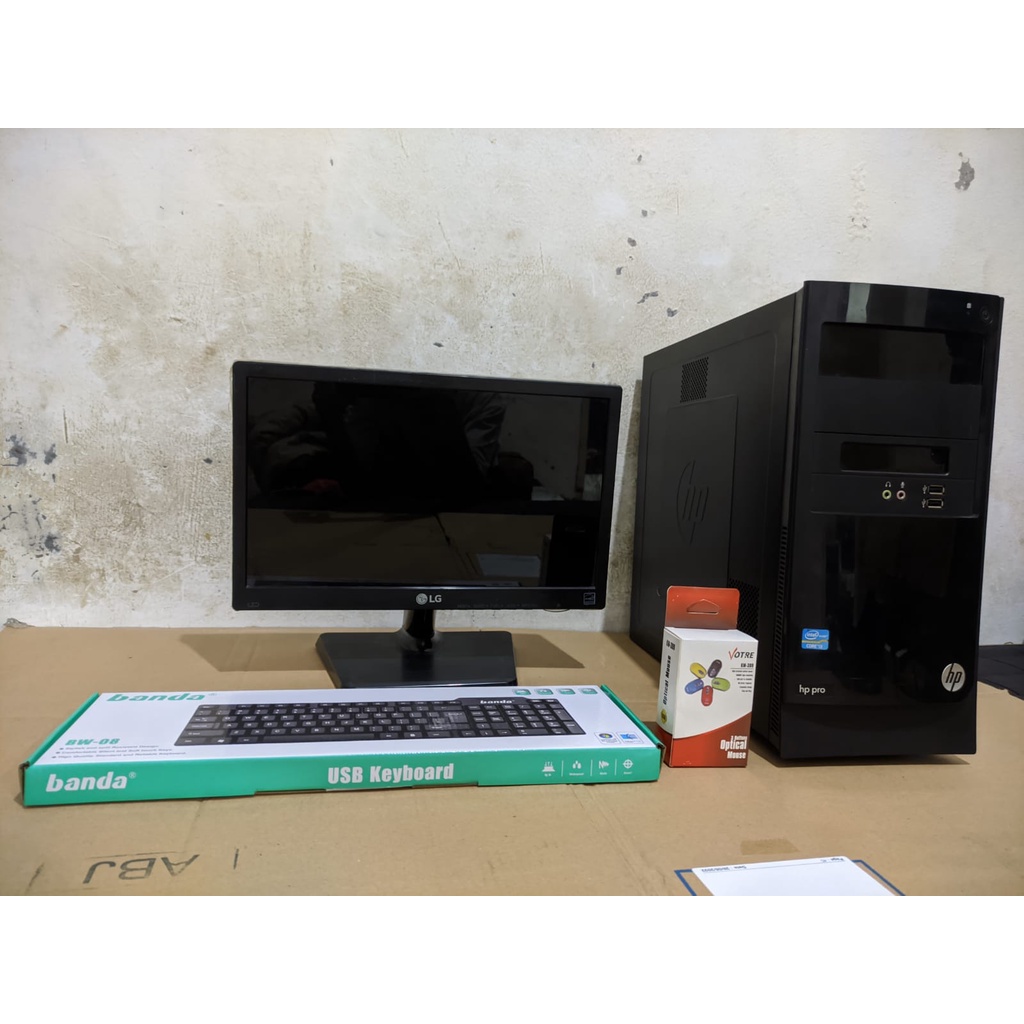 KOMPUTER BUILTUP FULLSET PC+LCD+KEYBOARD+MOUSE CORE i3/i5/i7 RAM 4GB HDD &amp; SSD