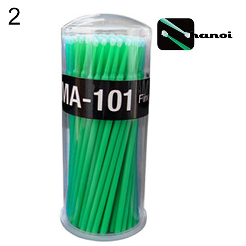 HQTM_100 Pcs Small Disposable Eyelash Extension Micro Brush Applicators Mascara