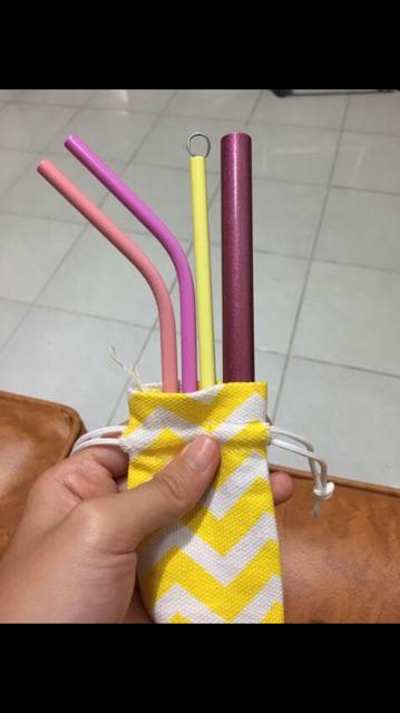 (pastel Edition) Stainless Straw / Sedotan Stainless - Satuan