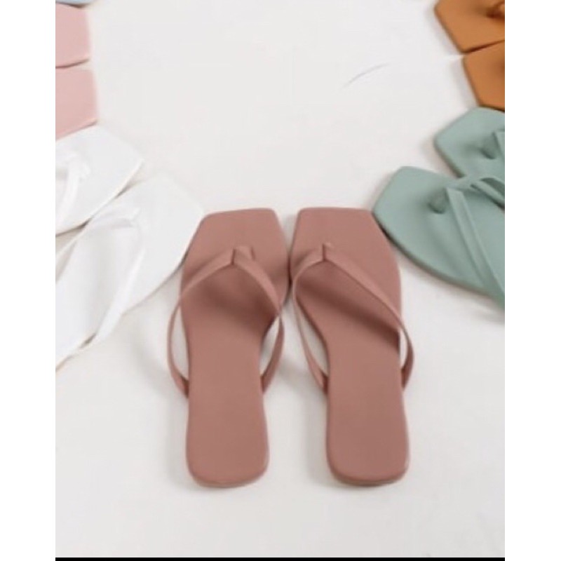 annive sandal flat in peach colour by nanas_id