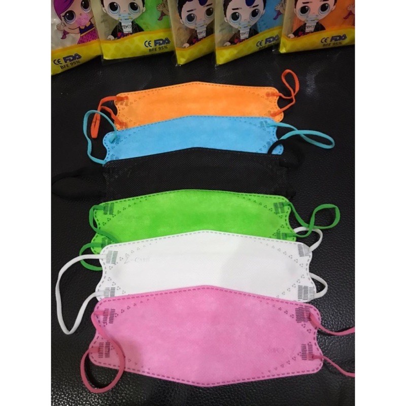 Masker Anak KF94 Kids Sachet isi 10 Pcs 3D Evo Stereoscopic Fish