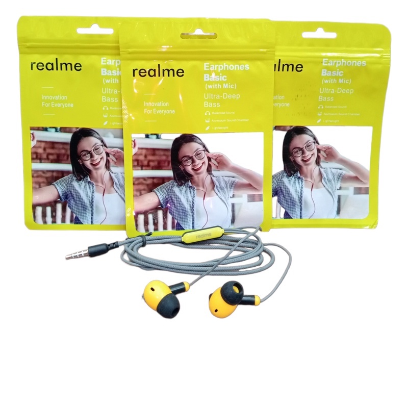 HANDSFREE / HEADSET REALME EARPHONE ABU A ( BEE )