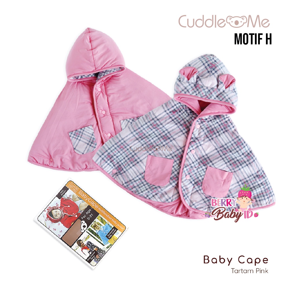 Cuddle Me Baby Cape Jaket Bayi Anak CuddleMe 0-3 Tahun Bolak Balik Baju Hoodie Grosir (1)-Motif H
