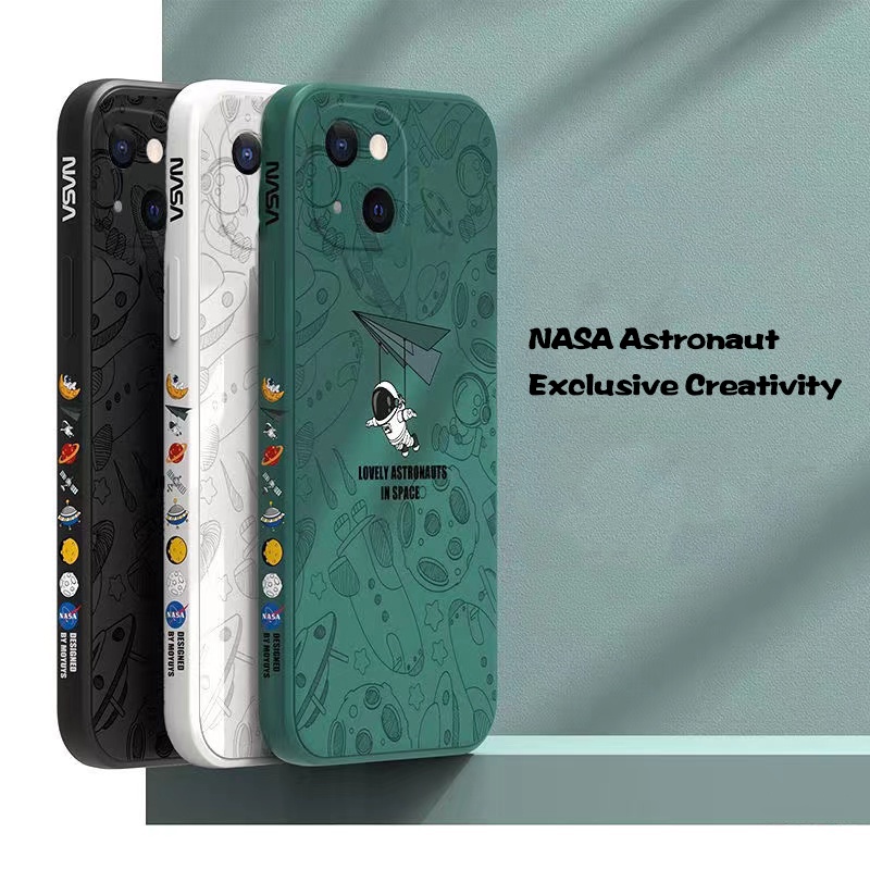 Soft Case TPU Motif Astronot Nasa Untuk Samsung A32 A22 A12 A13 A53 M11 A03S A31 A11 A51 A52 A50 A30S A50S A52S A52S A21S M11 A03S M12 A10S Muts A70 A20S