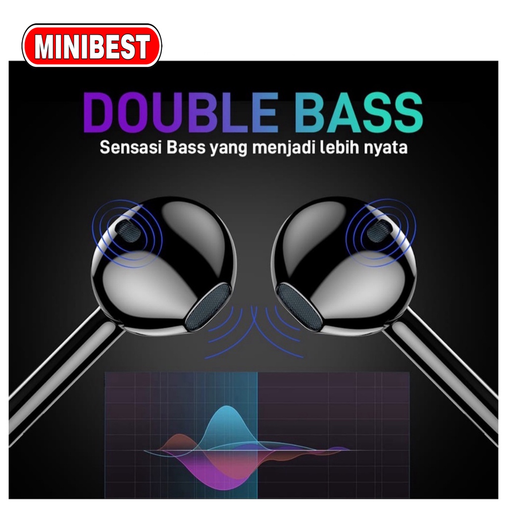 MB Handsfree Earphone Macaron Hi Fi Stereo Suround Sound Premium Quality U-19 GLOSSY