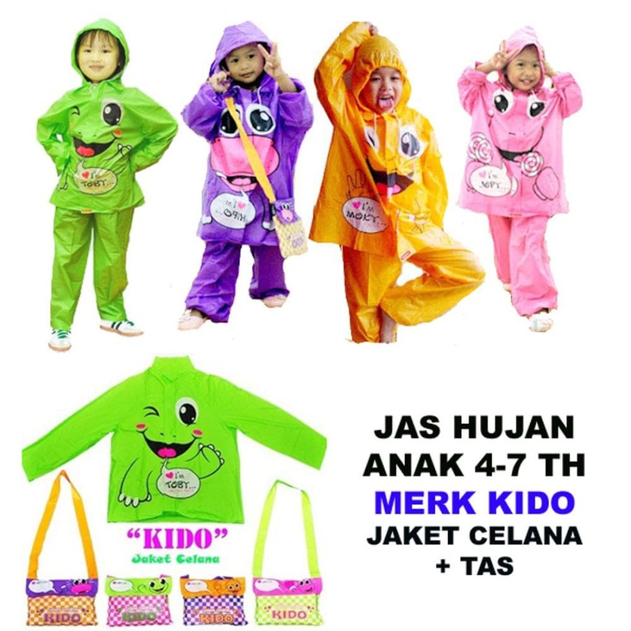 Jas Hujan Anak Jaket Celana Kido Indoplast Jas Hujan Anak Jaket Celana Murah