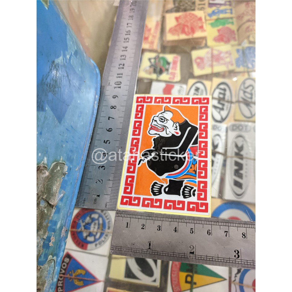 Stiker Cutting Semar Border 6x9cm Nyala Reflective Scotlite Fosfor