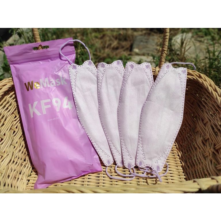 WE MASK KF94 MASKER KF94 4 PLY ISI 10 WARNA LILAC
