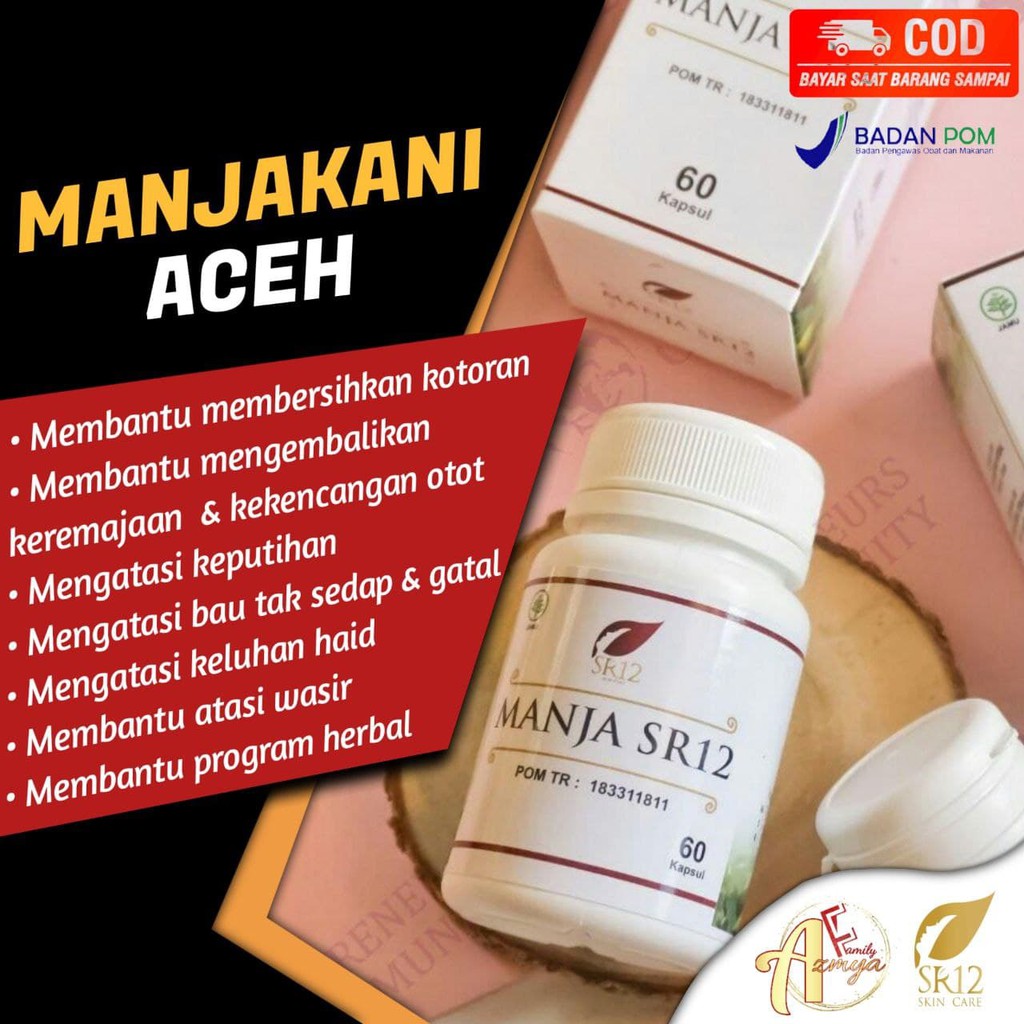 Manjakani SR12 Asli Aceh BPOM membantu merapatkan Area Kewanitaan Mengurangi Keputihan Program Hamil-1