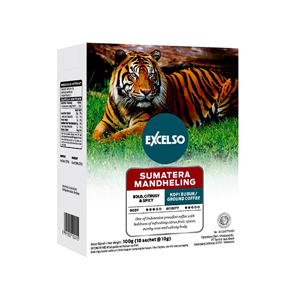 

EXCELSO SUMATERA MANDHELING 10'S X 10GR