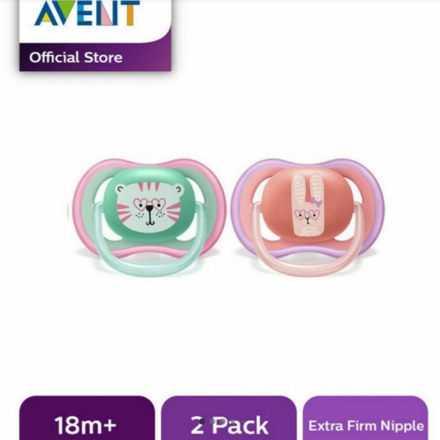 Philips Avent Soother ULTRA AIR 18 M+ Empeng Bayi Silicone Ortodontik