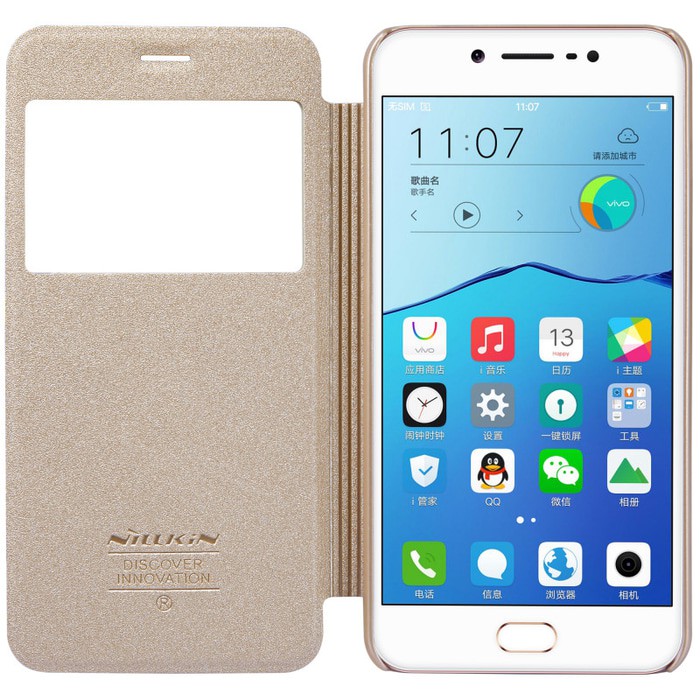 VIVO V5 Y67 Flip Cover NILLKIN SPARKLE Back Hard Case