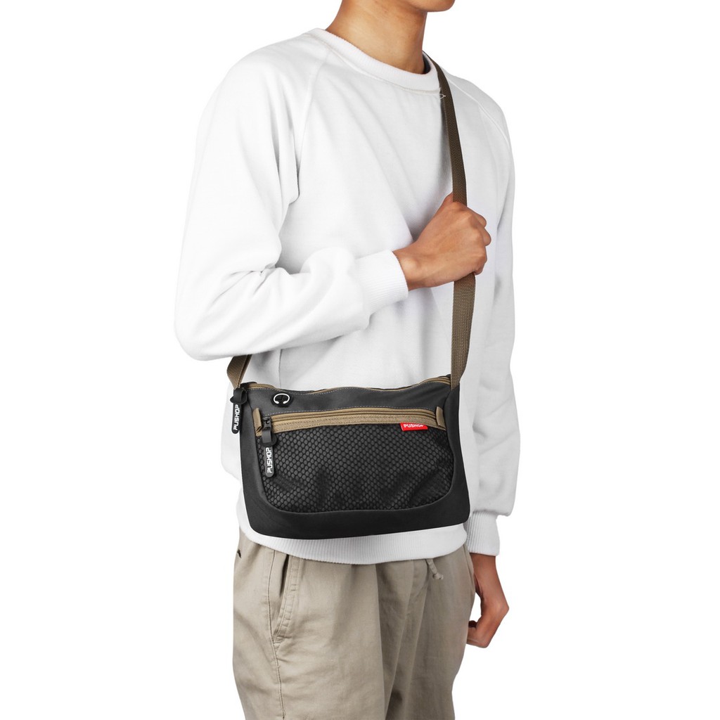 Tas Selempang PUSHOP AUTHENTIC Jaki Lubang Headset