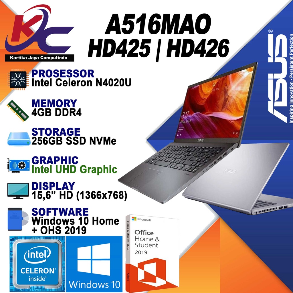 ASUS A516MAO-HD425 CELERON