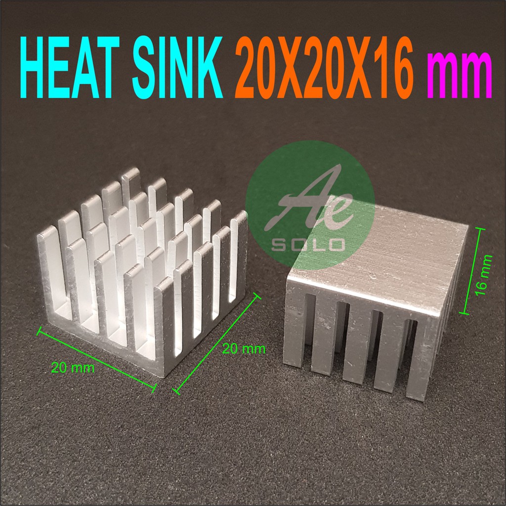 Heatsink Alumunium  Pendingin Aluminium Aluminum Heat Sink 20x20