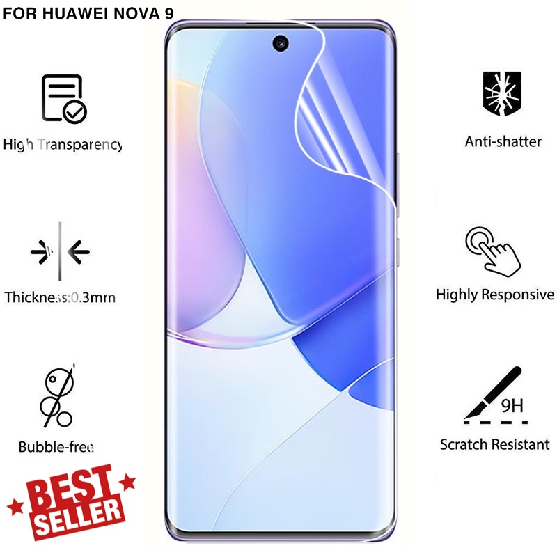 Anti Gores Huawei Nova 9 Nova9 Hydrogel Full Cover Screen Guard