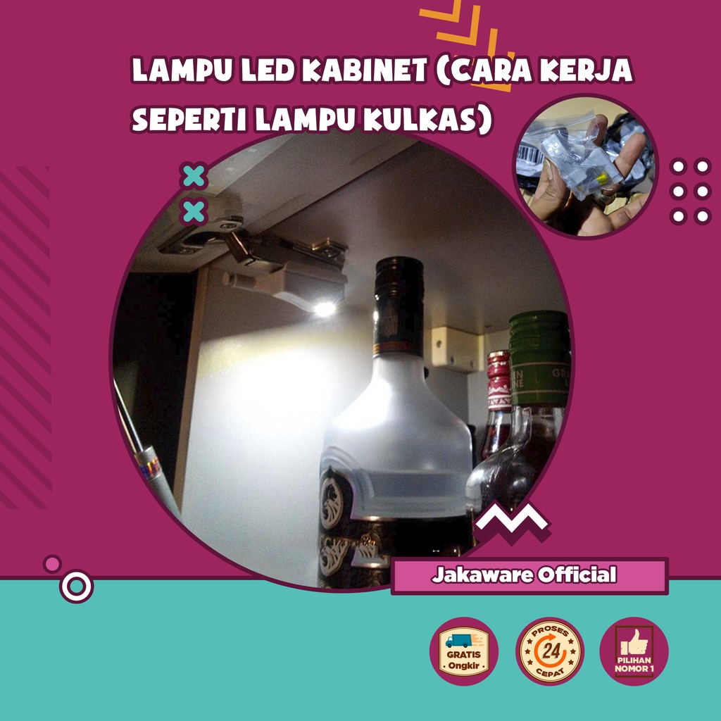 LAMPU LED HINGE KABINET LACI PINTU LEMARI PAKAIAN ENGSEL TEMPEL OTOMATIS LAMP SENDOK BUKA TUTUP KAMA