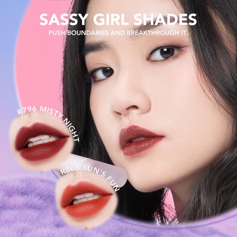 YOU Cloud Touch Fixing Lip Tint | Soft Velvet Finish Lip Stain | Korean Style Lip Tint Bibir | Melembapkan Tahan Lama