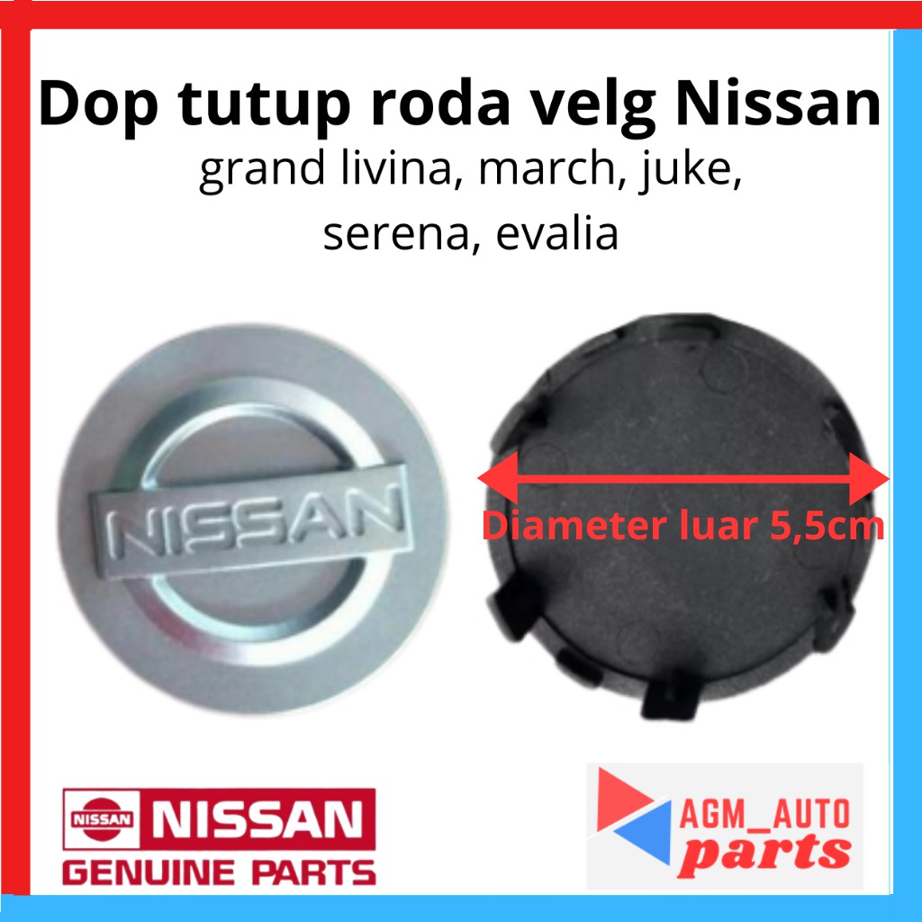 Dop Velg mobil Nissan/ Dop Roda Nissan/ Tutup Velg Nissan Universal