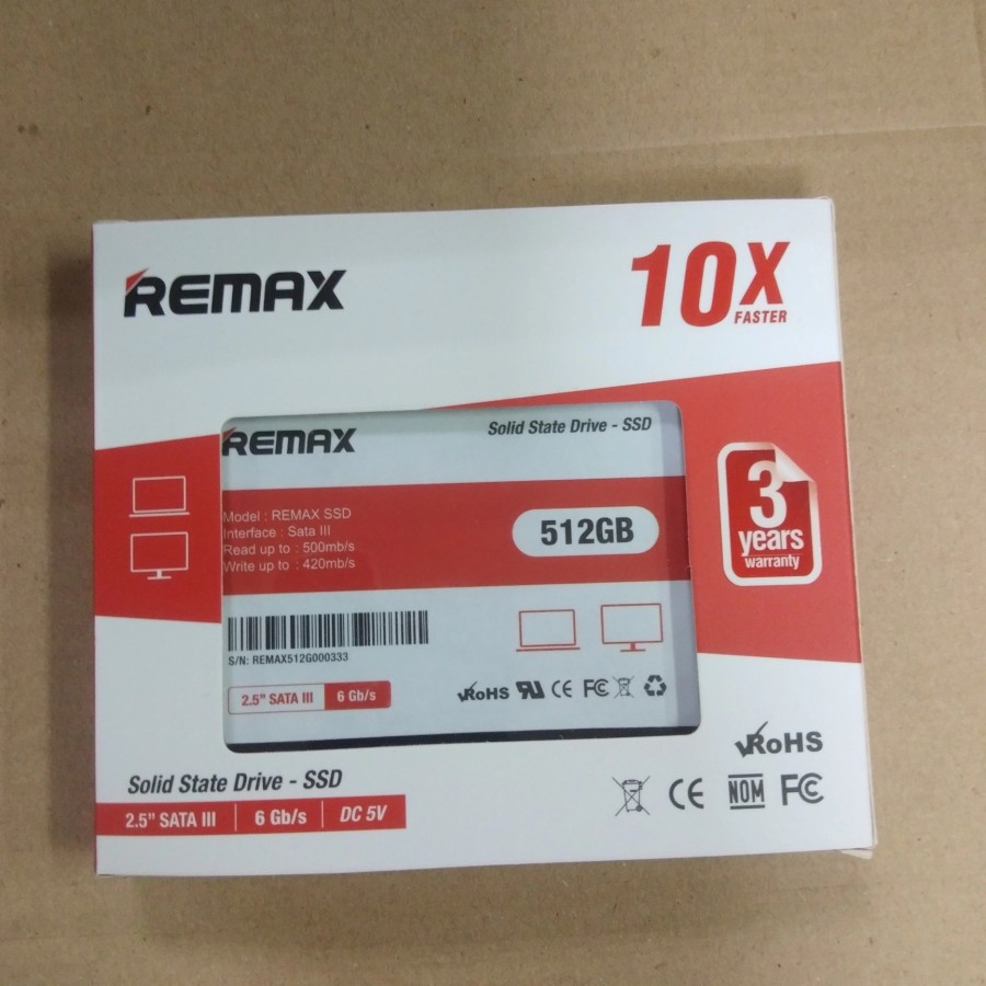 REMAX SSD 512GB Remax 2,5inch SATA III 6Gbps