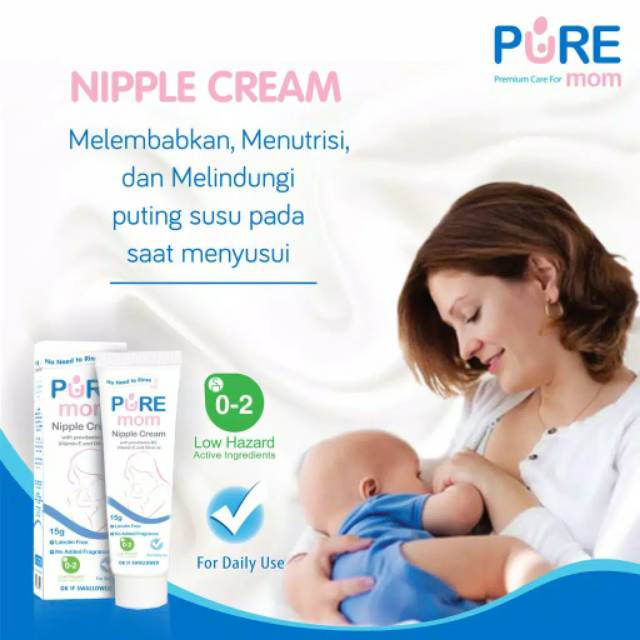 Pure Mom Nipple Cream - Krim puting lecet