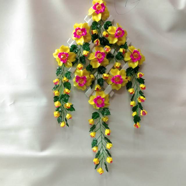 Bunga Hias Dinding Bunga Mawar Mote Melamin Akrilik