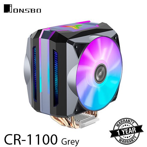 JONSBO CR-1100 Grey CPU Fan Cooling / HSF Cooler ARGB