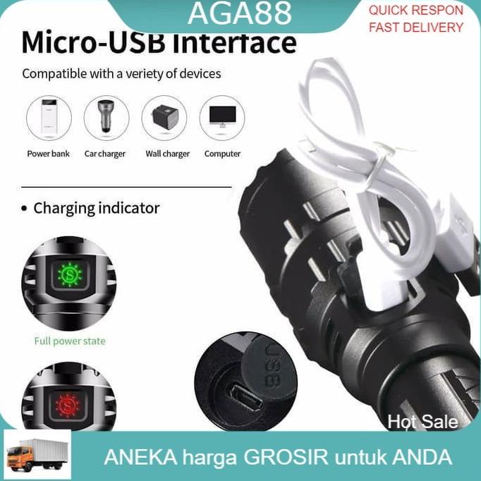 =====] AGA88 TaffLED Senter LED CREE XML L2 65000 Lumen Waterproof SLC701