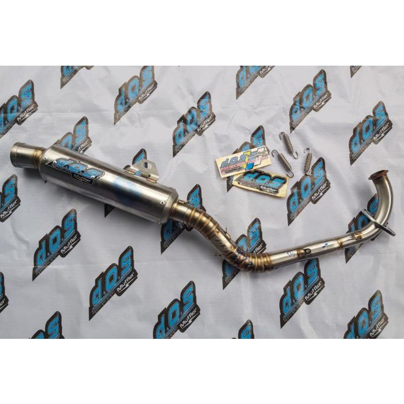 Knalpot D.O.S Muffler Jogjakarta Original Honda Genio Beat Scoopy New Stainless Original Racing Jogj