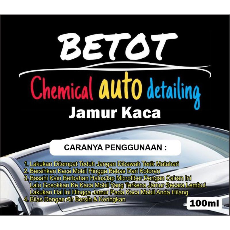 Betot Obat jamur kaca mobil/cairan pembersih jamur kaca mobil