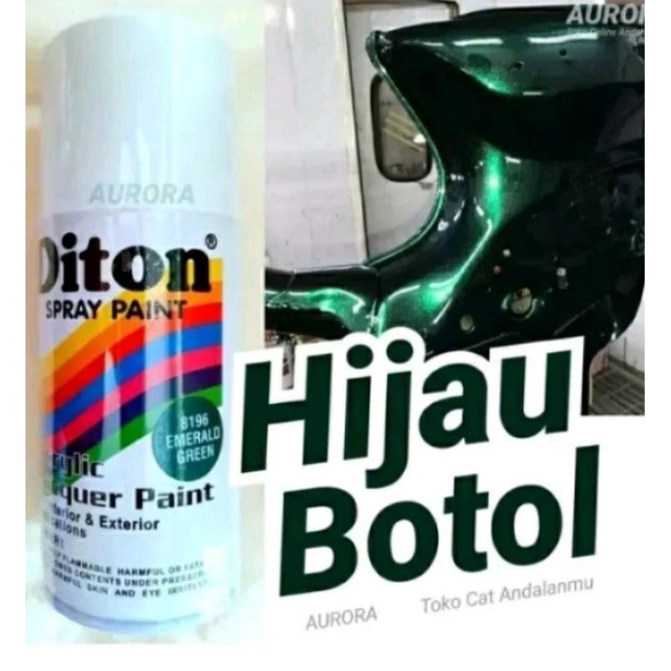 Pylox Diton Emerald Green 8196 Hijau Botol 300cc Ijo Botol Metallic metalik